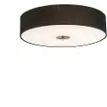QAZQA Rustik loftslampe sort 50 cm - Drum Jute