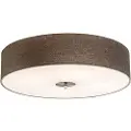 QAZQA Rustik loftslampe Taupe 50 cm - Drum Jute