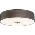 QAZQA Rustik loftslampe grå 50 cm - Drum Jute