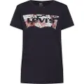 Levi's Levi'stil kvinder. 17369-0632 Den perfekte T-shirt sort (M), Casual, Bomuld, Korte ærmer