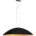 QAZQA Industriel pendellampe sort med guld 115 cm - Magna