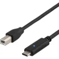 Deltaco Usbc-1016 2m. Usb C Usb B Sort