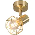 QAZQA Art Deco Spotlight Messing Tiltable og Rotatable - Mosh