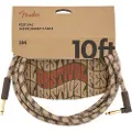 Fender Pure Hemp 10 Fod Vinklet Instrumentkabel Brun