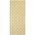Horredsmattan - Plastgulvtæppe Wave 70x300 cm - Gul - Plasttæpper - - Homeroom
