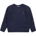 Ralph Lauren Polo Ralph Laurentil drenge. 323772102002 Navy fleece-sweatshirt (10/12años=140/149cm), Casual, Bomuld, Blå, børnetøj