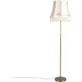 QAZQA Bronze gulvlampe med taupe linnedskærm 45 cm justerbar - Parte