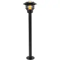 QAZQA Moderne udendørslampe sort 100 cm IP44 - Prato
