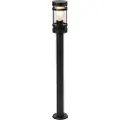 QAZQA Moderne udendørslampe sort 80 cm IP44 - Gleam