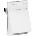 LK FUGA dataudtag uden konnektor f/2 Actassi skrå 1½ modul, hvid