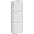 LK Mini Modul tryk 3 modul, hvid