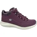 SKECHERS Skecherstil kvinder. 12918 Ultra Flex Just Chill bordeauxrøde læder ankelstøvler (35), Blonder, Casual, Sport, Multisport, Burgund