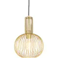 QAZQA Design pendellampe guld - Wire Whisk