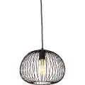QAZQA Design pendellampe sort - Wire Dough