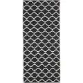 Horredsmattan - Plastgulvtæppe Wave 70x200 cm - Sort - Plasttæpper - - Homeroom