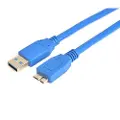 Prokord Usb-kabel 5m. Usb A Micro-usb B Blå
