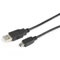 Prokord Usb-kabel 0.5m. Usb A Mini-usb B Sort