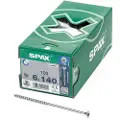 Spax Wirox T30 6x140 Mm Forsænket Stjerneskrue Til Træ 100 Enheder