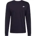 Nike Langærmet Nike Sportswear Club-T-shirt til mænd - sort