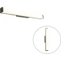 QAZQA Moderne badeværelsesvæglampe sort 62 cm IP44 - Cascada