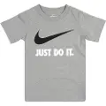 Nike Nikeunisex til børn. 8U9461 Swoosh JDI T-shirt grå (6años= 110/116cm), Casual, Bomuld, Korte ærmer, børnetøj