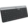 Logitech K580 Slim Wireless Keyboard - Tastatur - Nordisk - Grå