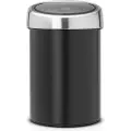 Brabantia Tryk-top skraldespand TOUCH BIN 3 l, sort, Brabantia