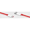 OnePlus Warp Charge Type-C Kabel 5461100012 - 1.5m - Rød / Hvid