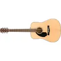 Fender CD-60S Dreadnought Acoustic Left Handed Natural - Næsten ny