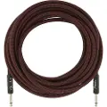 Fender Professionelt 25 Fod Langt Lige Instrumentkabel Rød Tweed