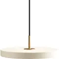UMAGE Hængelampe ASTERIA 31 cm, hvid / gylden, aluminum, Umage