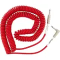 Fender Original 30ft Coil Straight/Angle Instrument Cable Fiesta Red