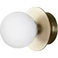 Globen Lighting - Væglampe/Plafond Art Deco IP44 - Hvid - Væglamper - - Homeroom