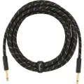 Fender Deluxe 15 Fod Langt Lige Instrumentkabel Sort Tweed
