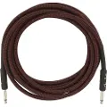 Fender Professionelt 15 Fod Langt Lige Instrumentkabel Rød Tweed
