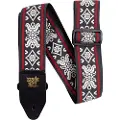 Ernie Ball P04669 Polypro Jacquard Strap Blackjack Red
