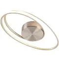 QAZQA Design loftslampe stål inkl. LED 3-trins dæmpbar - Rowan