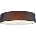 QAZQA Rustik loftslampe sort 50 cm - Drum
