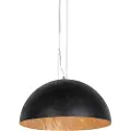 QAZQA Industriel pendellampe sort med guld 50 cm - Magna