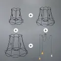 QAZQA Retro pendellampe sort - Granny Frame 3