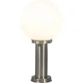 QAZQA Moderne udendørs lampestolpe stål rustfrit stål 50 cm - Sfera