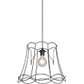 QAZQA Retro pendellampe sort 45 cm - Granny Frame