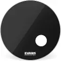 Evans EQ3 Resonant Black Bass Drum Head 24"
