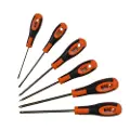 Bahco Slidskruetrækkersæt-phillips-pozidriv Med Gummihåndtag Ph1ph2-1 Stk- 3-4 Mm 2 Stykker 6 Stykker