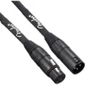Fender Professionelt 25 Fod Langt Mikrofonkabel Sort