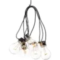 Konstsmide - Tillægsslinga Hugo E27 10 LED 915cm - Sort - Lyskæder - - Homeroom