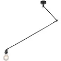 QAZQA Moderne hængende lampe sort uden skærm - Blitz