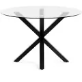 Kave Home - Bord Full Argo m glas Ø 119 cm - Transparent - Spiseborde - - Homeroom