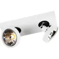 QAZQA Moderne spotlight hvid roterbar og vipbar - Ga 2