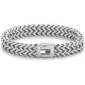 Tommy Hilfiger Tommy Hilfigertil mænd. 2790245 Armbånd (OSFA), Sølvfarvet, Casual, BH, Rustfrit stål